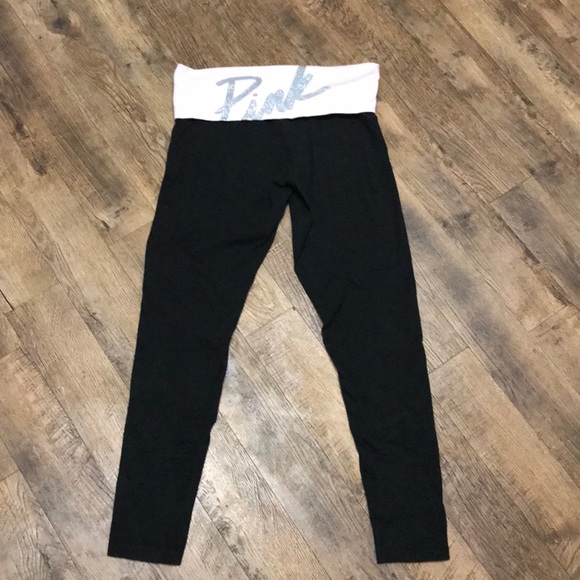 PINK Victoria’s Secret Baby Pink & Glitter Legging - Picture 2 of 5